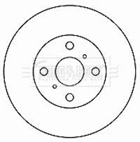 Borg & Beck BBD4167 Front Brake Discs Pair 231mm Vented Fits Suzuki Alto R+ gallery