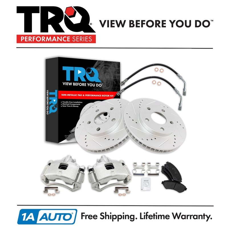 TRQ Front Brake Pad & Rotor Kit Fits 97-05 Buick Chevrolet Oldsmobile Pontiac