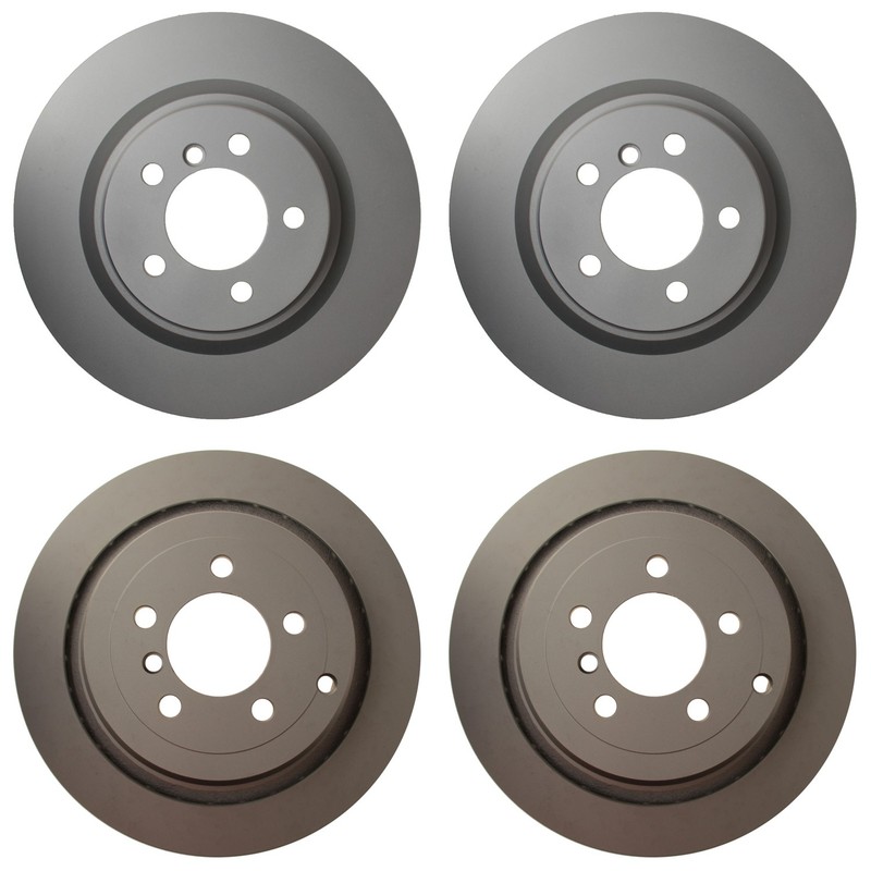 Hella Front 344mm Rear 354mm Brake Rotors Kit For Land Rover Range Rover HSE