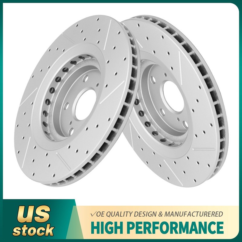 328mm Front Disc Brake Rotors Set For Toyota Highlander Sienna 2011-2020 Nx200t