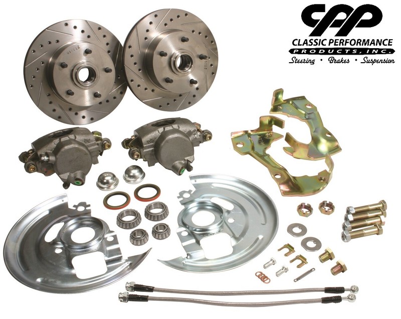 1968-74 Chevy II Nova Pontiac Ventura Stock Spindle Disc Brake Component Kit