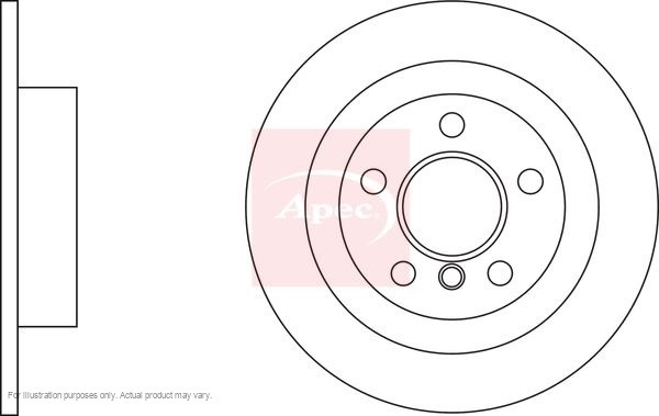 2X APEC Rear Brake Discs for BMW 2 Active Tourer 2013- 280mm Solid DSK3206 gallery