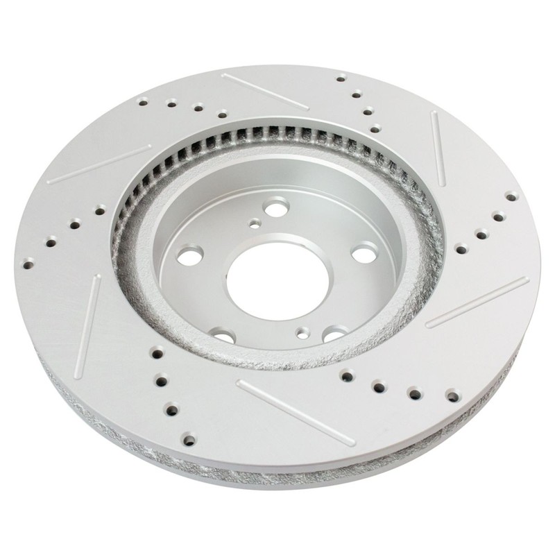Front & Rear Performance Drilled Slotted Brake Rotor & Metallic Pad Kit gallery
