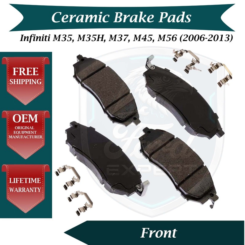 ACDelco OEM Front Ceramic Brake Pads Kit For 2006-2013 Infiniti 9 Yr Warranty
