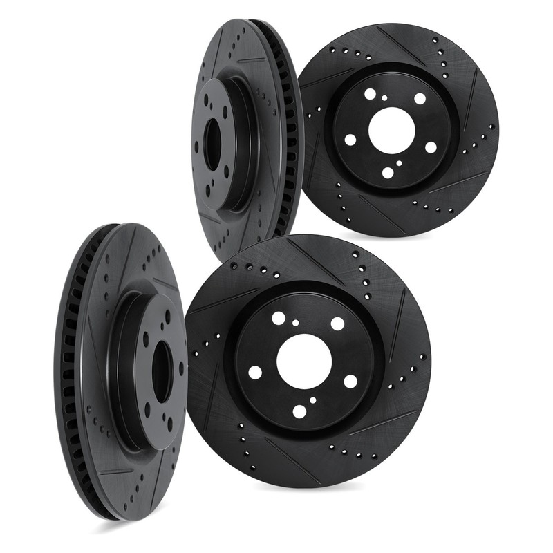 For Chevy Camaro 16-24 Brake Rotor Set DFC Premium Drilled & Slotted Front &