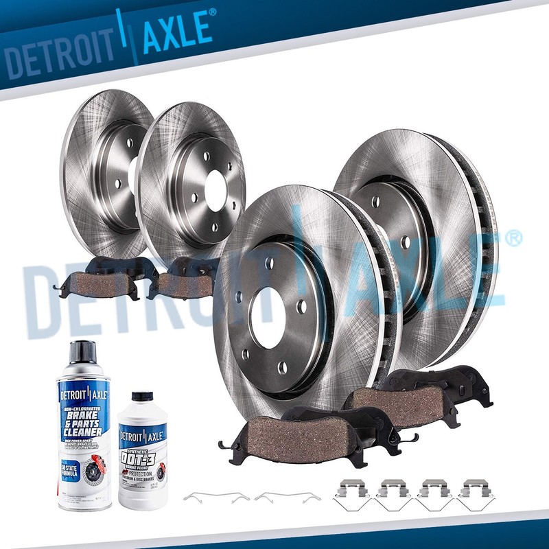 10pc Front Rear Disc Brake Rotors Brake Pads Kit for 2019 2020 2021 Acura RDX