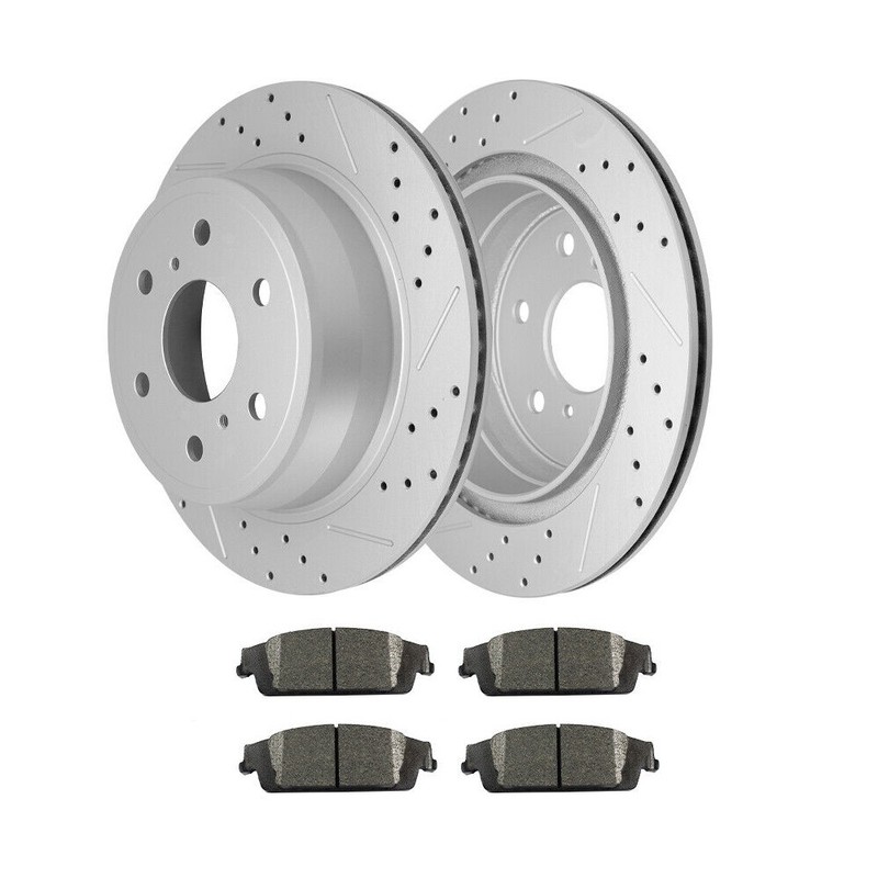 Rear Rotors Brake Pads for Chevrolet GMC Silverado Sierra 1500 Cadillac Escalade gallery