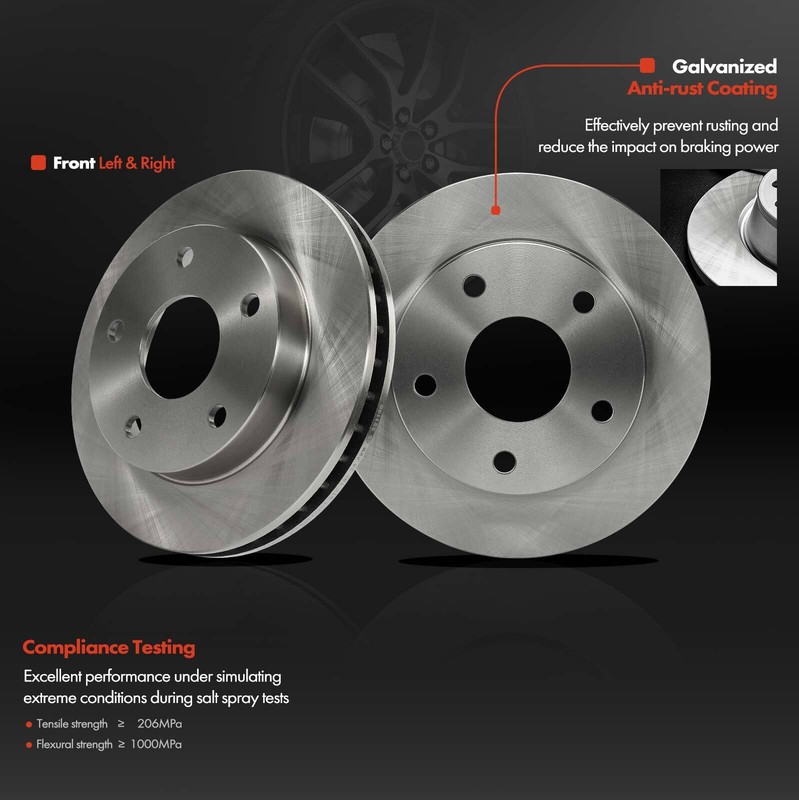 Front Left & Right Disc Brake Rotors for Dodge Ram 1500 1994 1995 1996-1999 4WD gallery