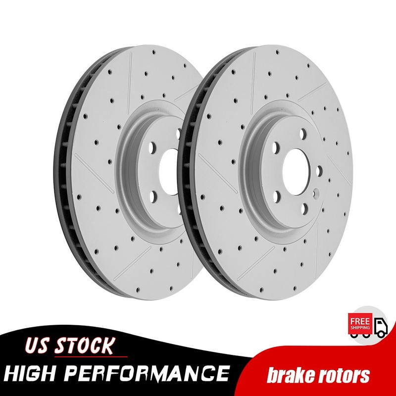 345mm Front Drilled Disc Brake Rotors for Volvo XC40 XC60 XC90 S60 S90 V60