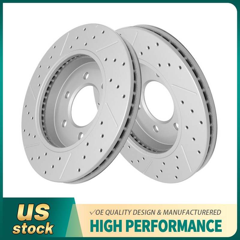 Front Disc Brake Rotors for Ford F-150 2004-2008 Lincoln Mark LT 4WD 6 Lug