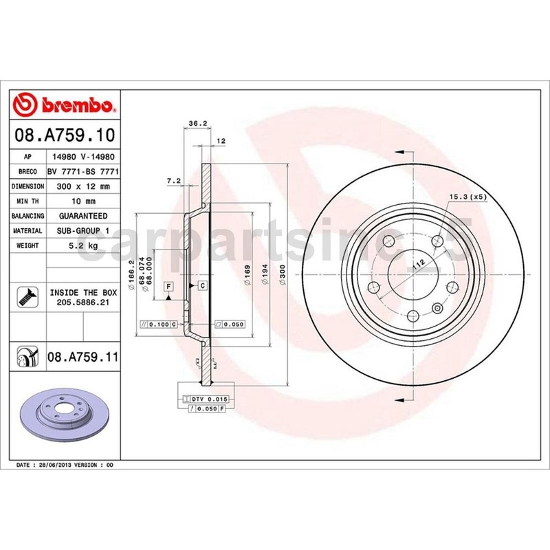 Brake Pad Brake Rotor Front Rear Fits 2012 Audi A4 A4 Quattro A5 A5 Quattro Q5 gallery