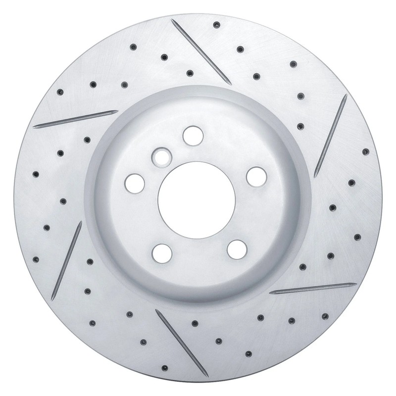 For BMW X5 19-25 DFC Drilled & Slotted Rear Passenger Side Brake Rotor