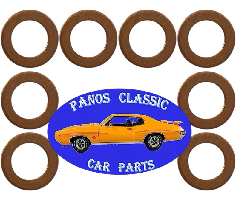 Ford Disc Brake Hose Flat Copper Washer .39ID .62D .062 Thick USA MADE 8pcs #621