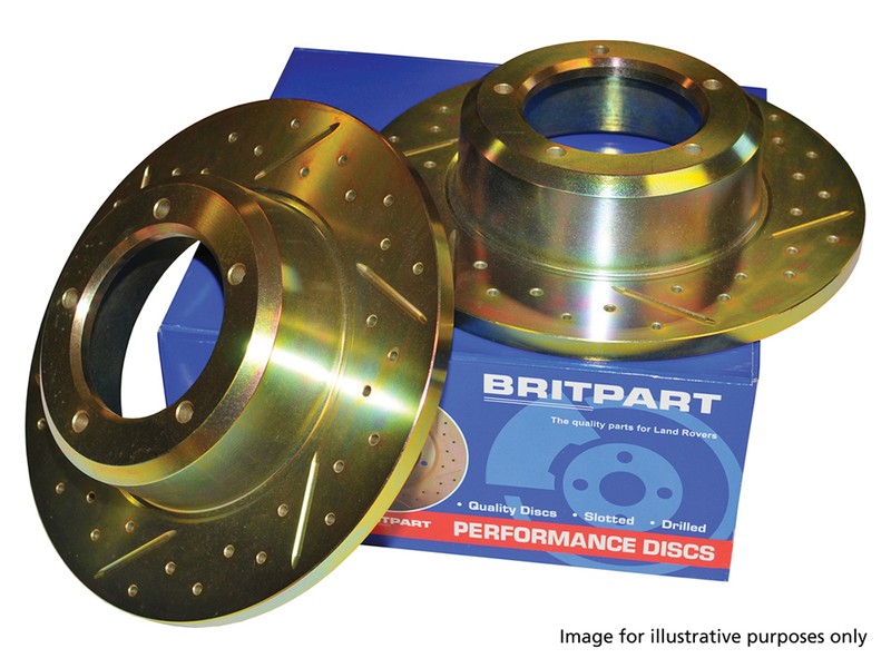 RANGE ROVER L322 PERFORMANCE REAR BRAKE DISCS PAIR (UP TO END OF 05) DA4610