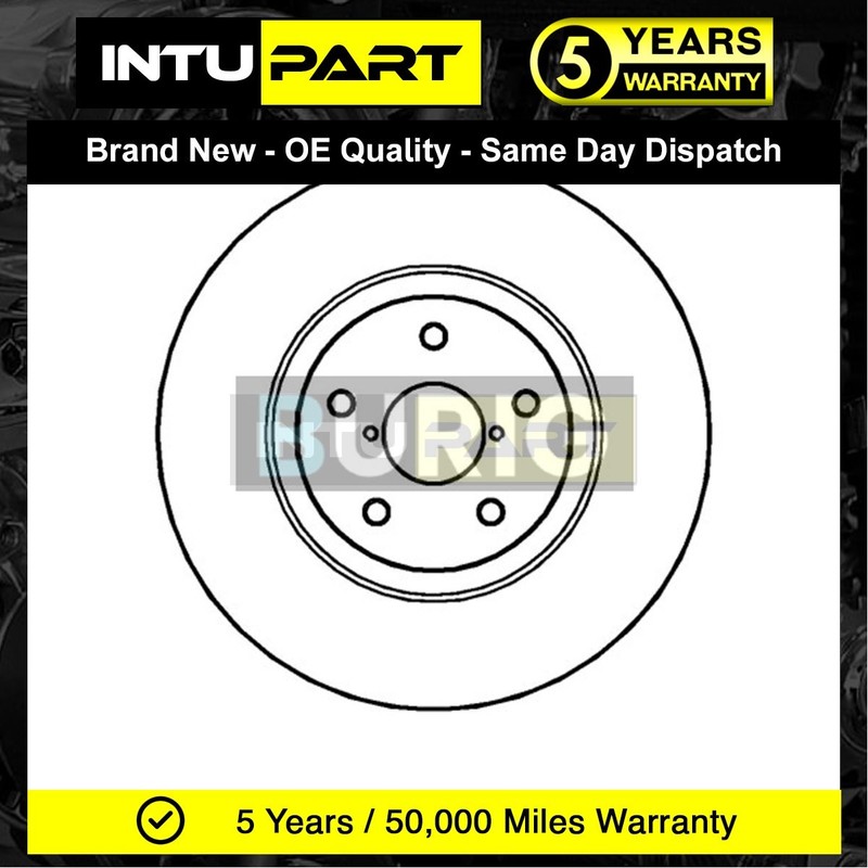 Fits Subaru Impreza WRX Forester 2.0 2.5 Intupart Front Brake Disc 26300FE070