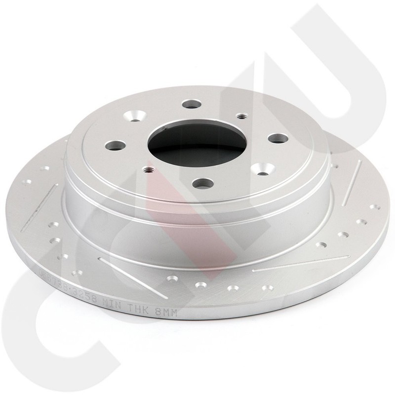 Fits Honda Civic Del Sol Hatchback Front And Rear Brake Rotors Drilled & Slotted gallery