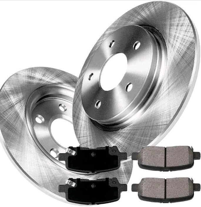 55085 D999 Brake Kit, Rear Disc Brakes Rotors and Ceramic Brake Pads for 2005-20