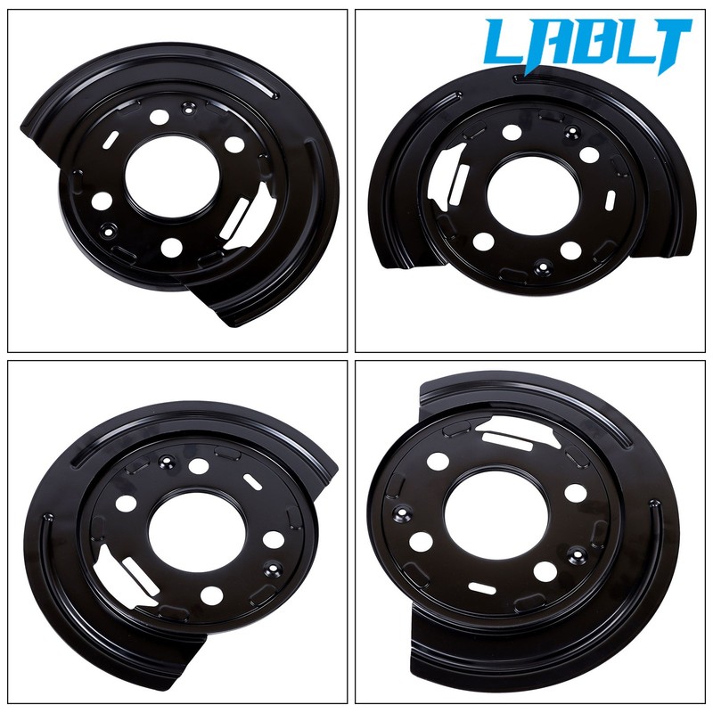 LABLT 2× Brake Backing Plate Dust Shield For Chevy Avalanche GMC Yukon 1999-06 gallery