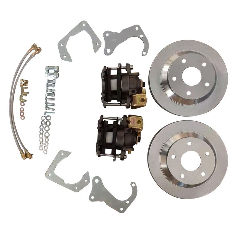 For 7.5Inch 10 Bolt Bolt-On Rear Caliper Brake Kit Bolt Kit With E-Brake 6″-Axle