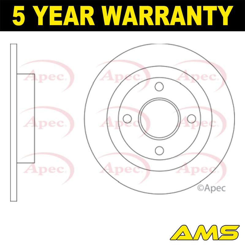 Fits Ford Fiesta 2017- 1.0 1.5 dCi Brake Disc Rear AMS 2096336