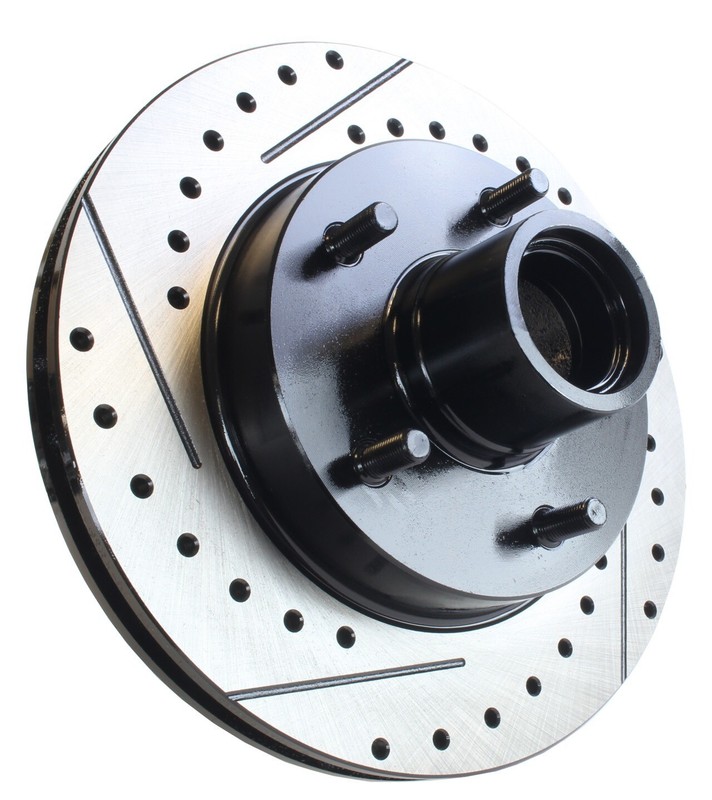 Drilled & Slotted Disc Brake Rotor Set & Replacement Pads, 82-87 Grand Prix gallery