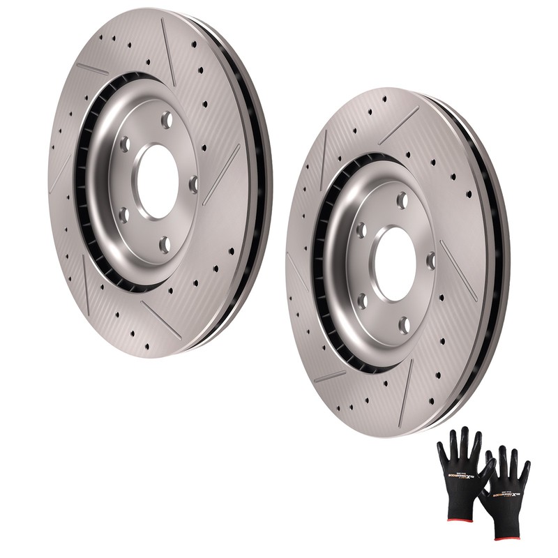Front Disc Brake Rotors Kit for Chrysler Pacifica 2017-2021 Ram C/V 2012-2015