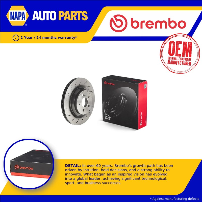 2x Brake Discs Pair Vented fits MERCEDES CLS63 AMG C219 6.2 Rear 06 to 10 330mm