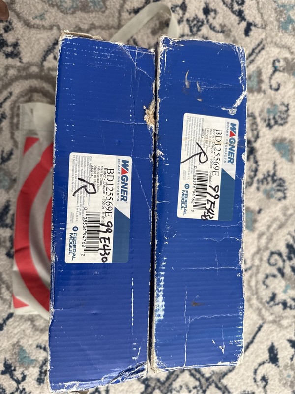 Pair ( 2 ) Of Disc Brake Rotor Wagner BD125669E BNIB