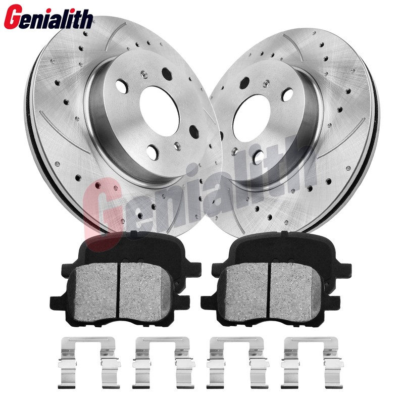 Front Brake Rotors Pads Kits for 1998- 2001 2002 Chevrolet Prizm Toyota Corolla