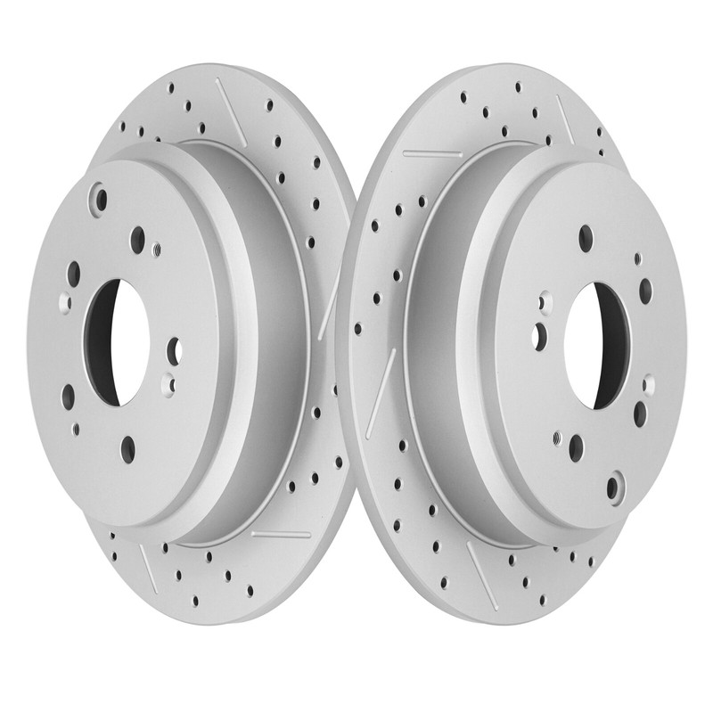 Front & Rear Drilled Brake Rotors & Ceramic Pads For 2005 - 2010 Honda Odyssey gallery