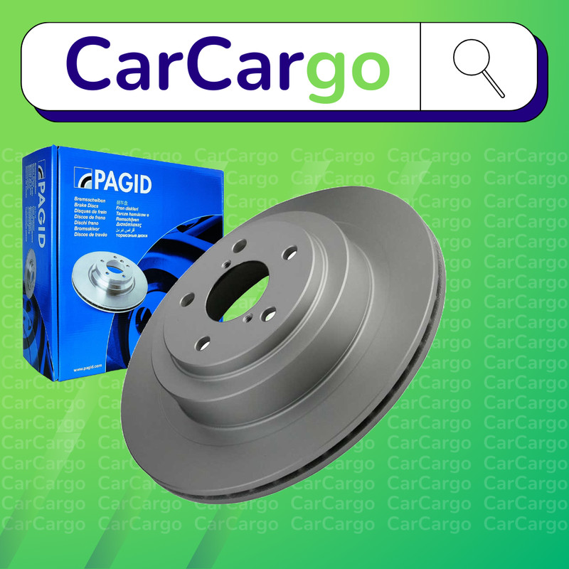 Pagid Vented Rear Brake Discs Pair For Subaru Outback 3.0 AWD 2003-2009 289 mm