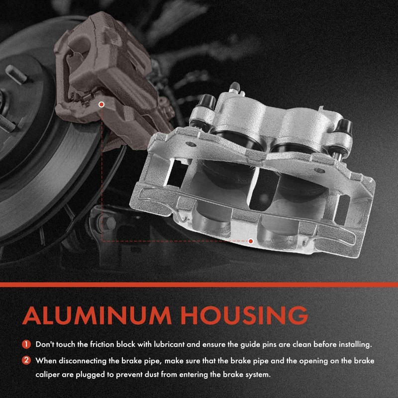 Front Drilled Brake Rotor & Pad + Caliper for Jeep Grand Cherokee w/ATE Caliper gallery