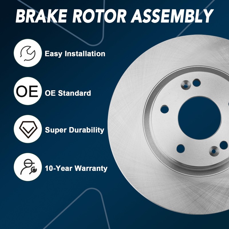 Front Vented Brake Disc Rotors for 2007 - 2012 Nissan Sentra 2008 - 2017 Rogue gallery