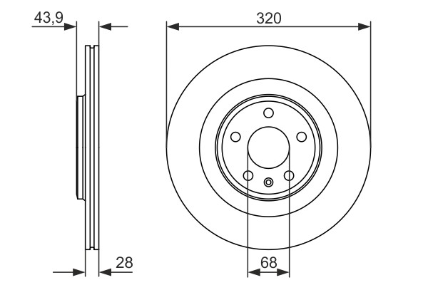 2x Brake Discs Pair Vented fits RENAULT LATITUDE L70G 3.0D Front 11 to 16 V9X891 gallery