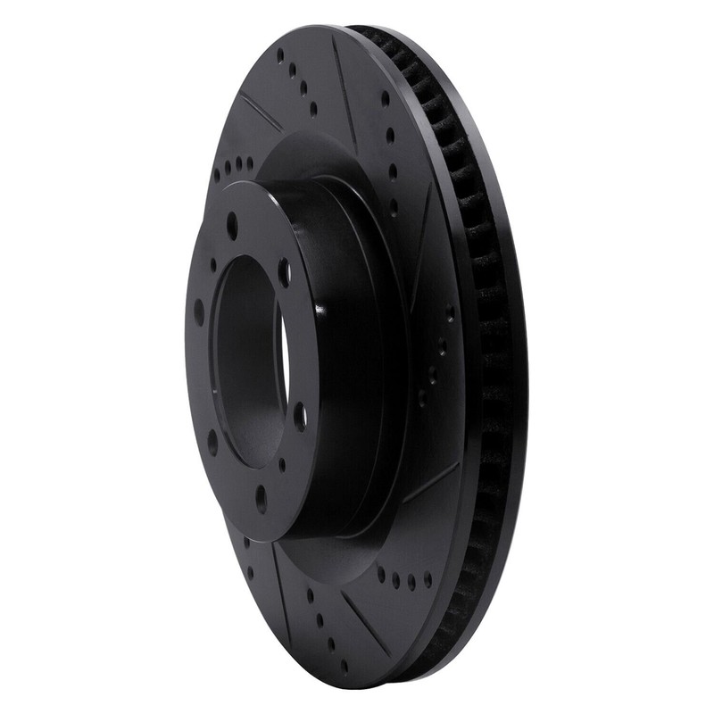 For Toyota 4Runner 10-23 Brake Rotor eLINE Drilled & Slotted 1-Piece Front
