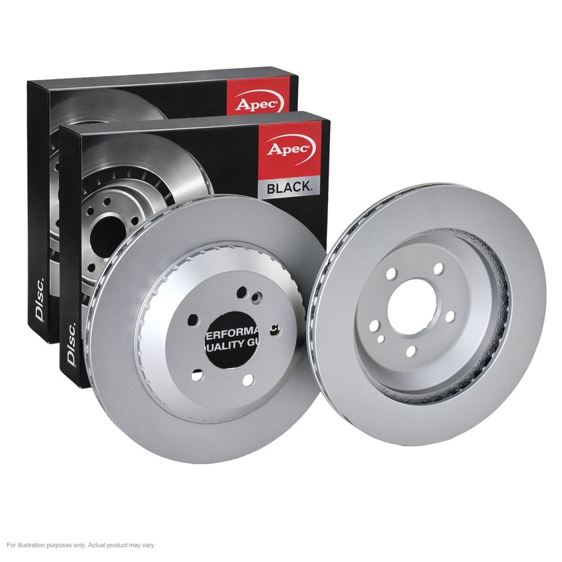 2x APEC Rear Brake Discs For MERCEDES-BENZ S-CLASS Coupe S 500 2014-17 B