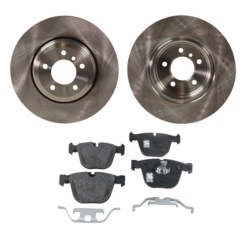 Rear Brake Disc Rotors and Pads Kit for 650 535 550 545 645 E64 6 Series 650i