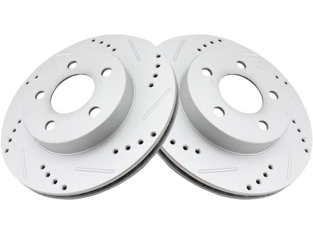 TRQ 22ZW48Y Rear Brake Rotor Set Fits 1993-1997 Pontiac Firebird