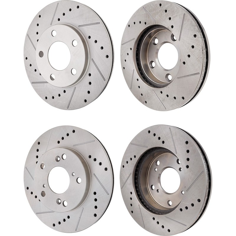 Front & Rear Brake Disc Rotors For Ford Mustang 1994 1995 1996 1997 1998-2004