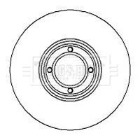 Borg & Beck BBD4264 Front Brake Discs Pair 213mm Solid Fits Austin Innocenti gallery