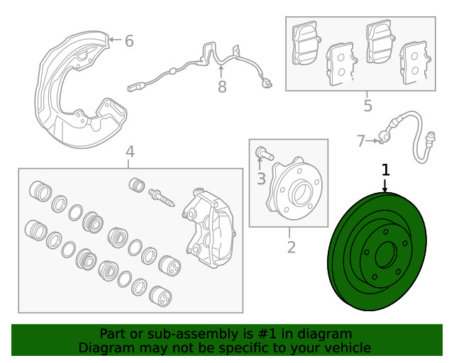Genuine Lexus Disc Brake Rotor 43516-53030 gallery