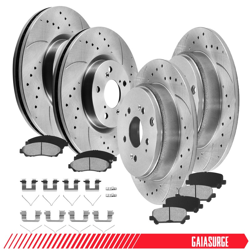 Front Rear Disc Rotors Brake Pads Set for 2009 – 2013 Honda Pilot Acura MDX ZDX