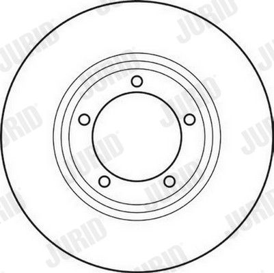 2X 561629JC JURID Brake Disc for LAND ROVER