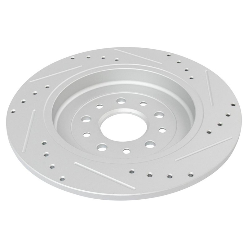 Performance Brake Rotor Drilled Slotted Rear G-Coated Pair for Ford gallery