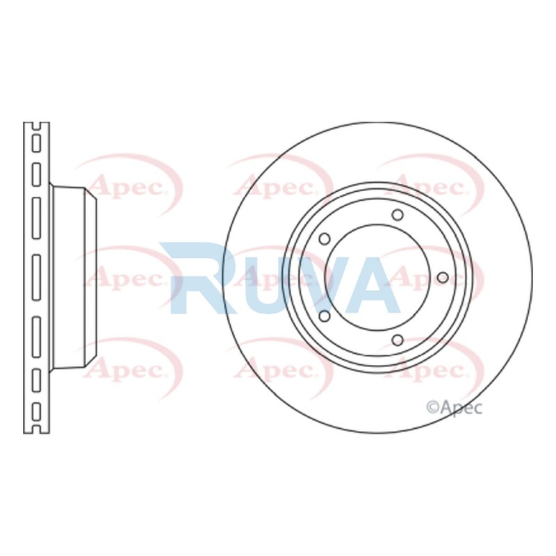 Fits Land Rover Defender 1990-2016 Discovery 1989-1998 Ruva Front Brake Disc