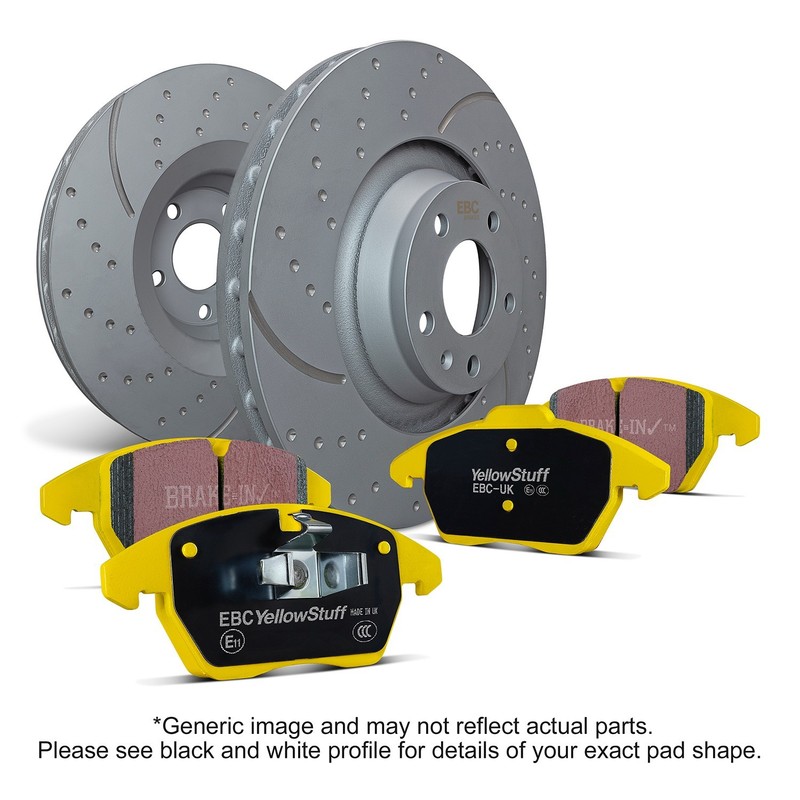 EBC Rear Yellowstuff 4000 Brake Kit for MINI Cooper R55/R57/R58/R59 S5KR1300