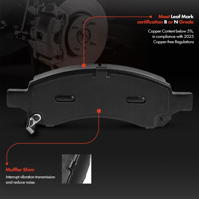 Disc Brake Rotors & Ceramic Brake Pads for Chevrolet Colorado GMC 09-12 Front gallery
