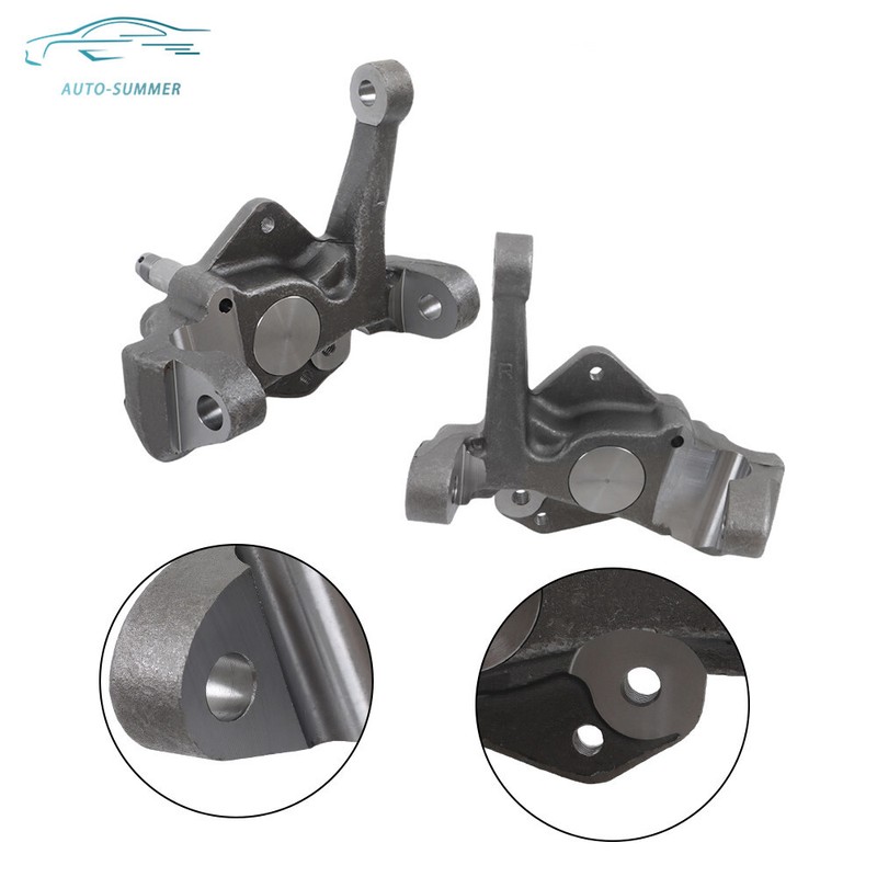 2× Forged Steel 1-Piece Stock Axle Spindles For 1974-1978 Ford Mustang II Pinto