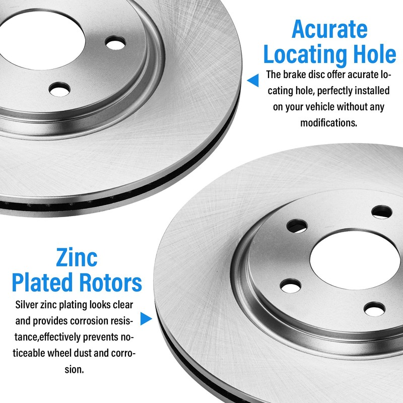 296mm Front Brake Rotor for 2004-2009 Saturn Aura Ion Chevrolet Malibu 5Lugs gallery