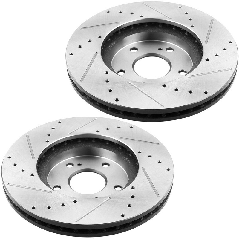Front Black E Coating Brake Rotor & Brake Pad For 04-14 Acura TSX 1999-08 TL H08 gallery